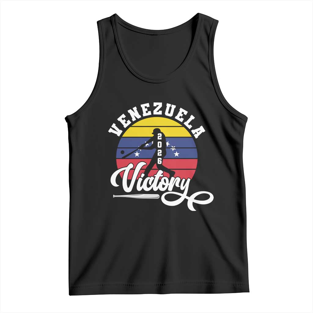 Venezuela 2026 Victory Baseball Tank Top Retro Softball Player Gift