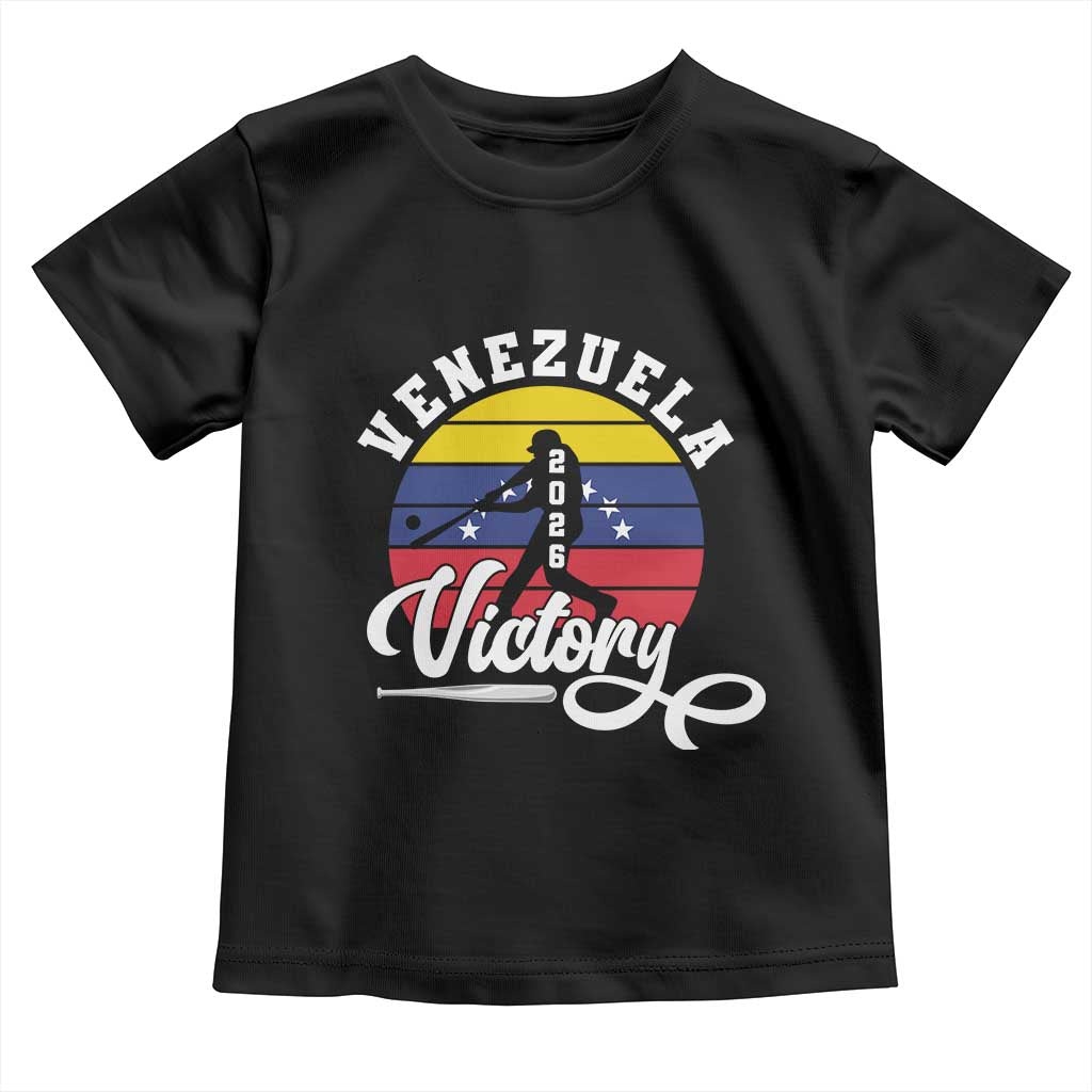 Venezuela 2026 Victory Baseball Toddler T Shirt Retro Softball Player Gift