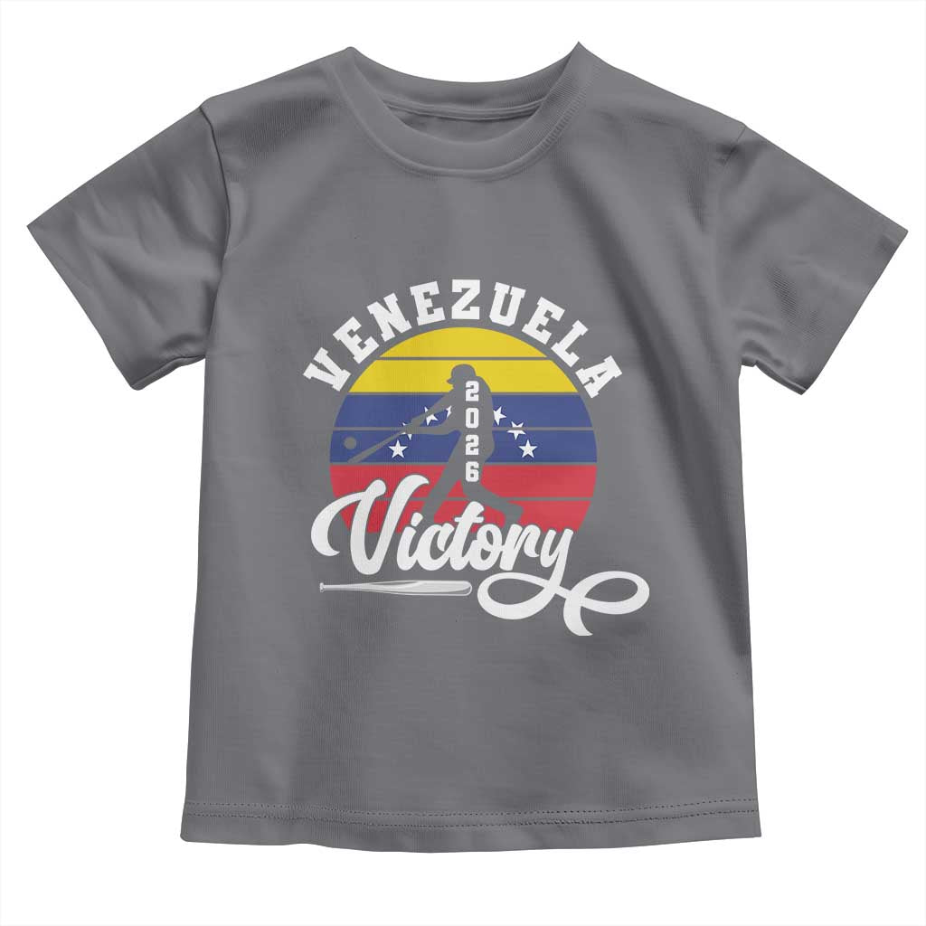 Venezuela 2026 Victory Baseball Toddler T Shirt Retro Softball Player Gift