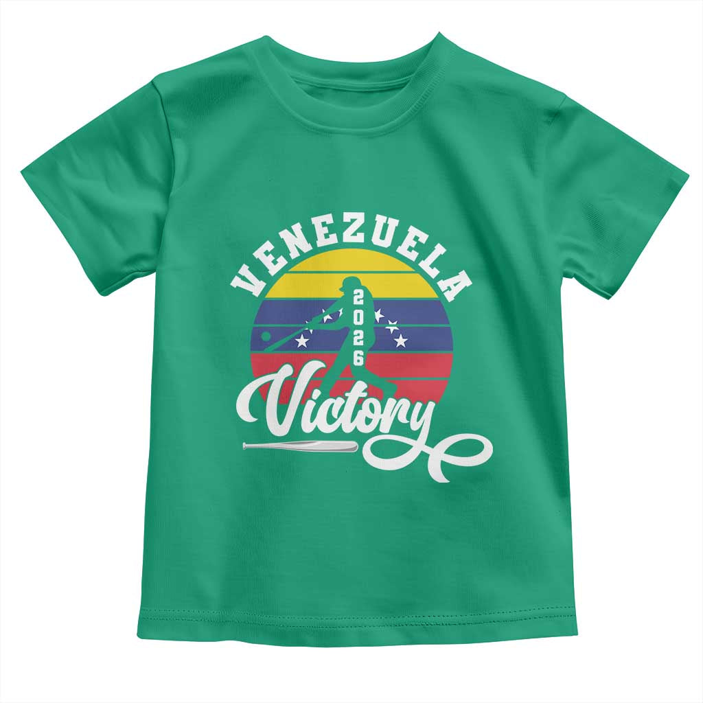 Venezuela 2026 Victory Baseball Toddler T Shirt Retro Softball Player Gift