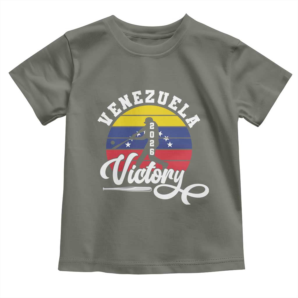 Venezuela 2026 Victory Baseball Toddler T Shirt Retro Softball Player Gift