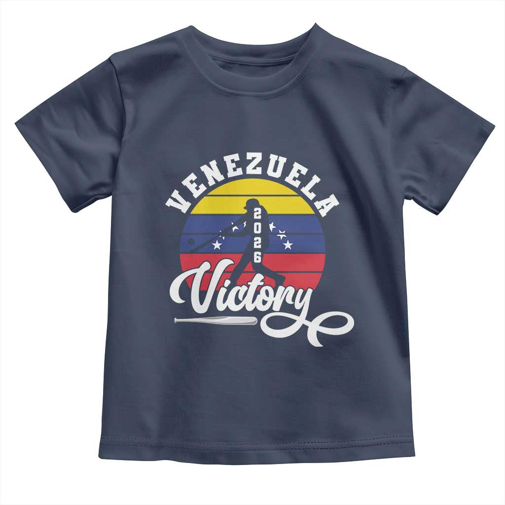 Venezuela 2026 Victory Baseball Toddler T Shirt Retro Softball Player Gift