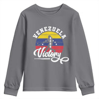 Venezuela 2026 Victory Baseball Youth Sweatshirt Retro Softball Player Gift