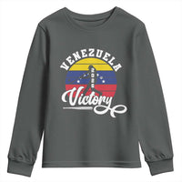 Venezuela 2026 Victory Baseball Youth Sweatshirt Retro Softball Player Gift