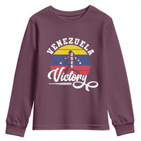 Venezuela 2026 Victory Baseball Youth Sweatshirt Retro Softball Player Gift