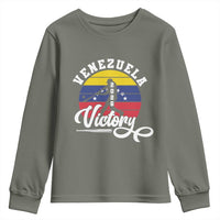 Venezuela 2026 Victory Baseball Youth Sweatshirt Retro Softball Player Gift