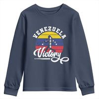 Venezuela 2026 Victory Baseball Youth Sweatshirt Retro Softball Player Gift