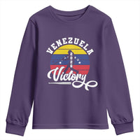 Venezuela 2026 Victory Baseball Youth Sweatshirt Retro Softball Player Gift