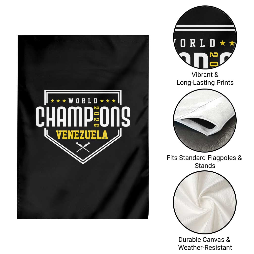 Venezuela 2026 Champions Garden Flag Baseball Venezuelan Pride