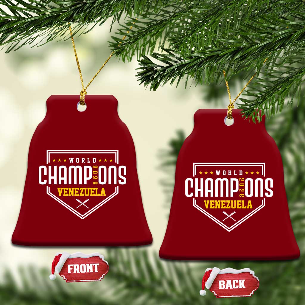Venezuela 2026 Champions Ceramic Ornament Baseball Venezuelan Pride