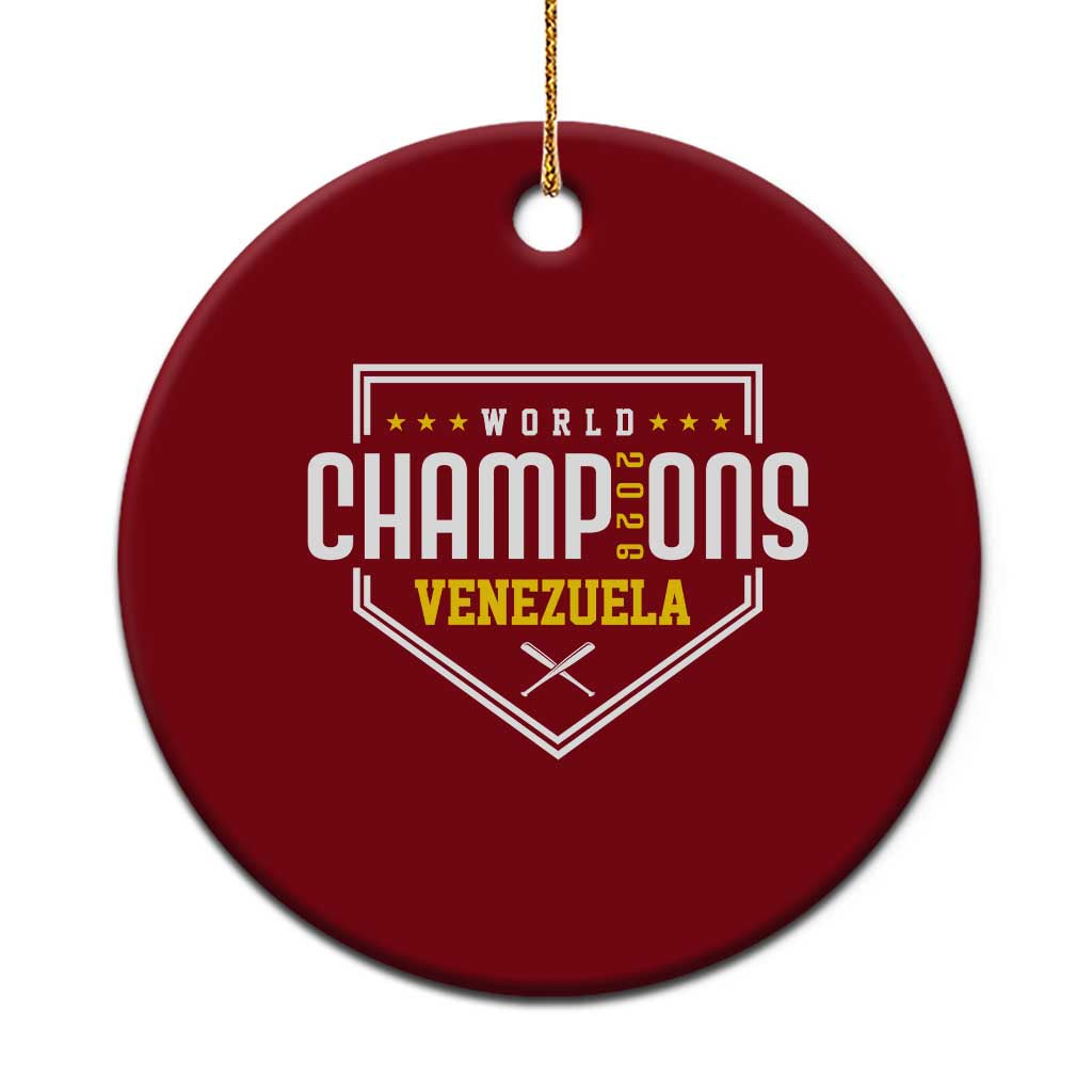 Venezuela 2026 Champions Ceramic Ornament Baseball Venezuelan Pride
