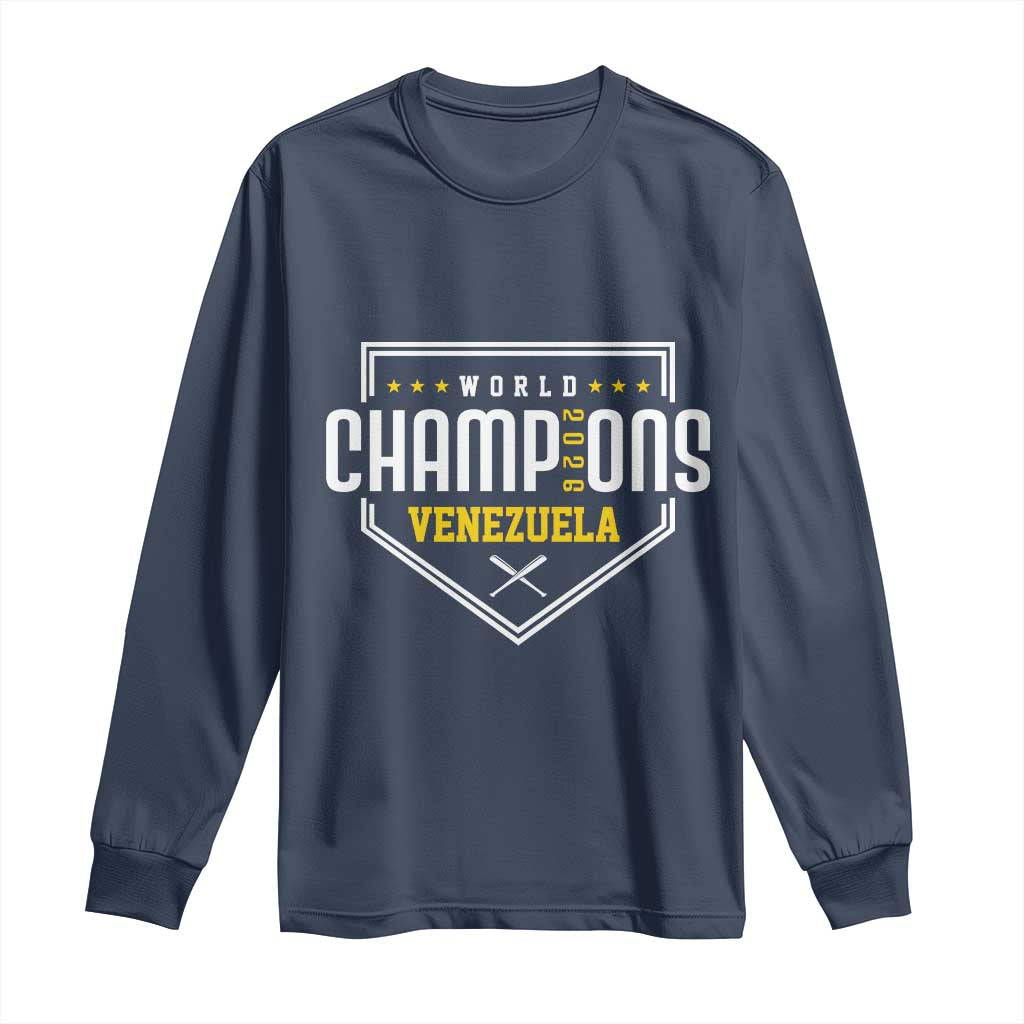 Venezuela 2026 Champions Long Sleeve Shirt Baseball Venezuelan Pride