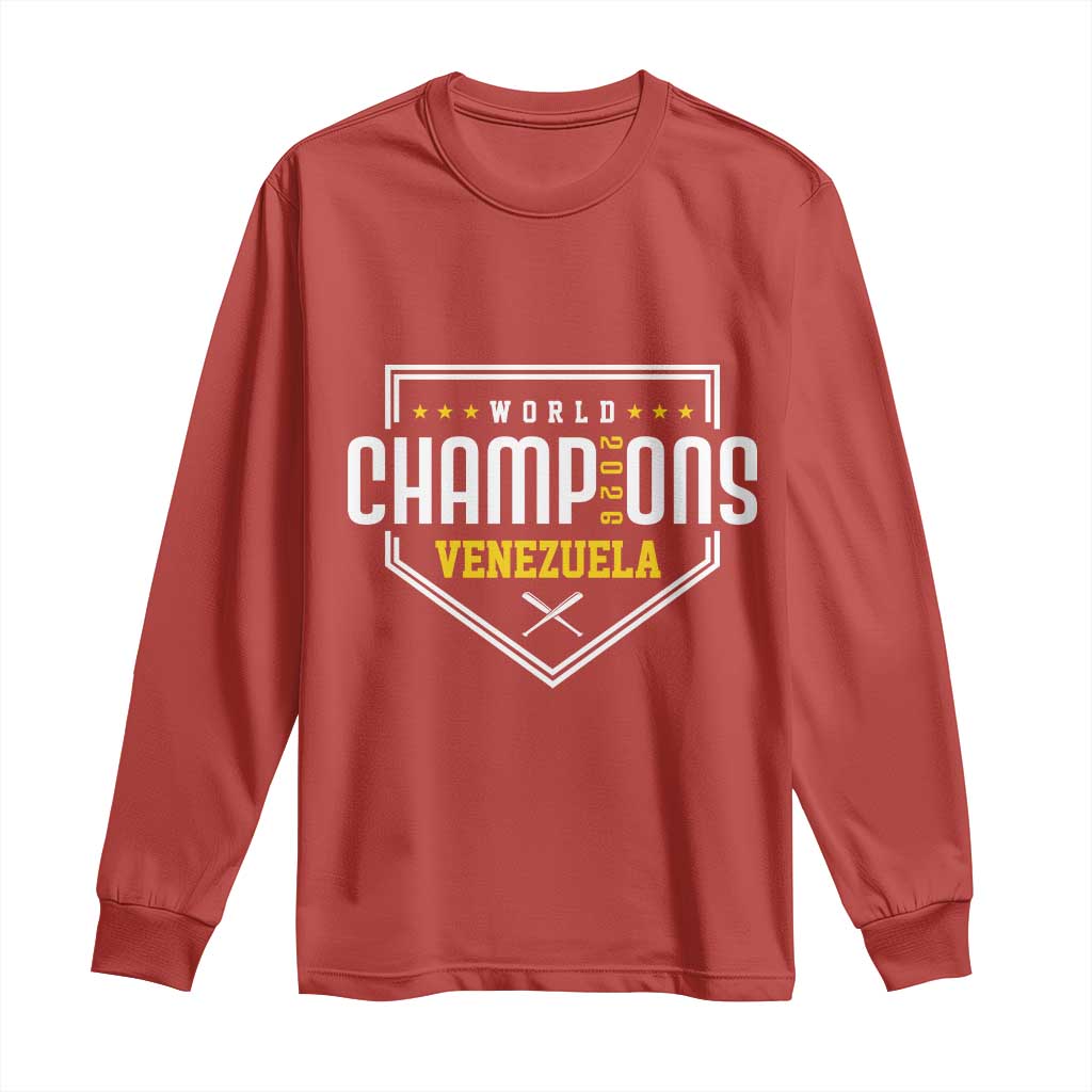 Venezuela 2026 Champions Long Sleeve Shirt Baseball Venezuelan Pride