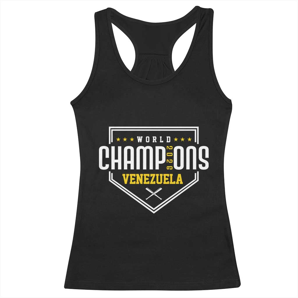 Venezuela 2026 Champions Racerback Tank Top Baseball Venezuelan Pride
