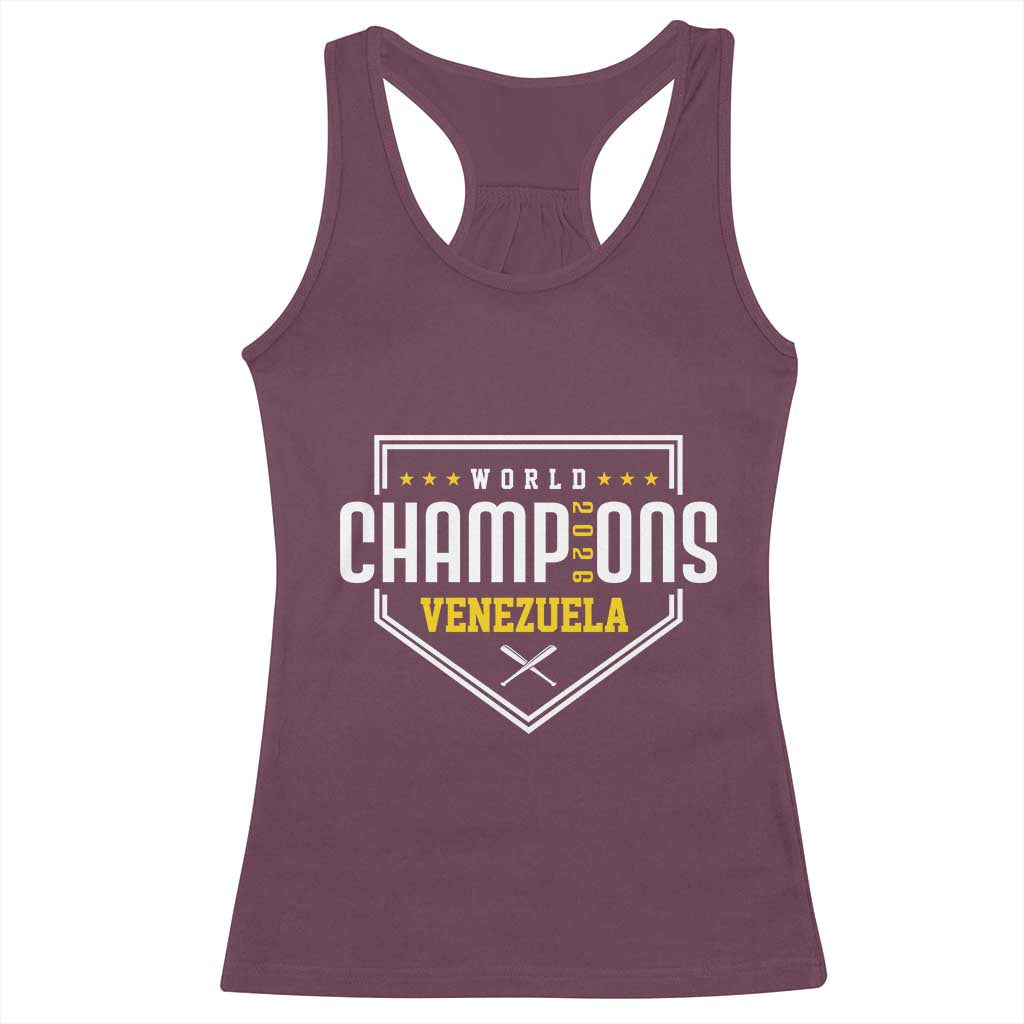 Venezuela 2026 Champions Racerback Tank Top Baseball Venezuelan Pride