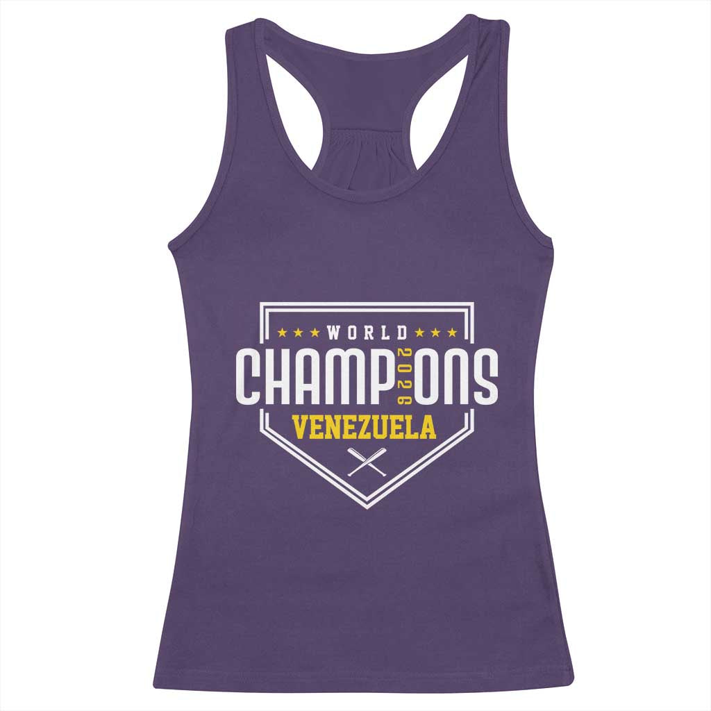 Venezuela 2026 Champions Racerback Tank Top Baseball Venezuelan Pride