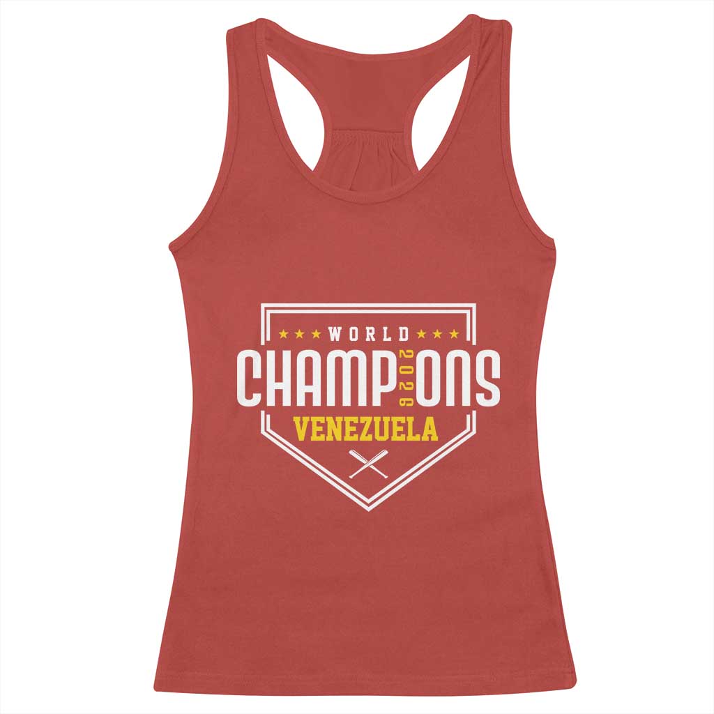 Venezuela 2026 Champions Racerback Tank Top Baseball Venezuelan Pride