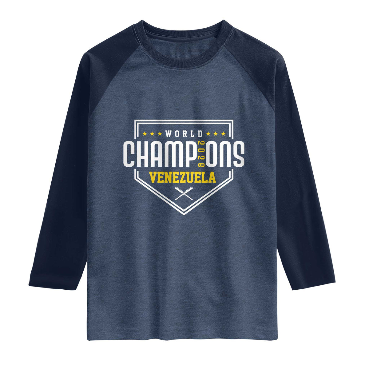 Venezuela 2026 Champions Raglan Shirt Baseball Venezuelan Pride
