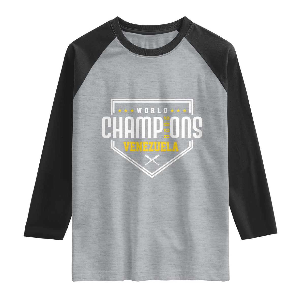 Venezuela 2026 Champions Raglan Shirt Baseball Venezuelan Pride