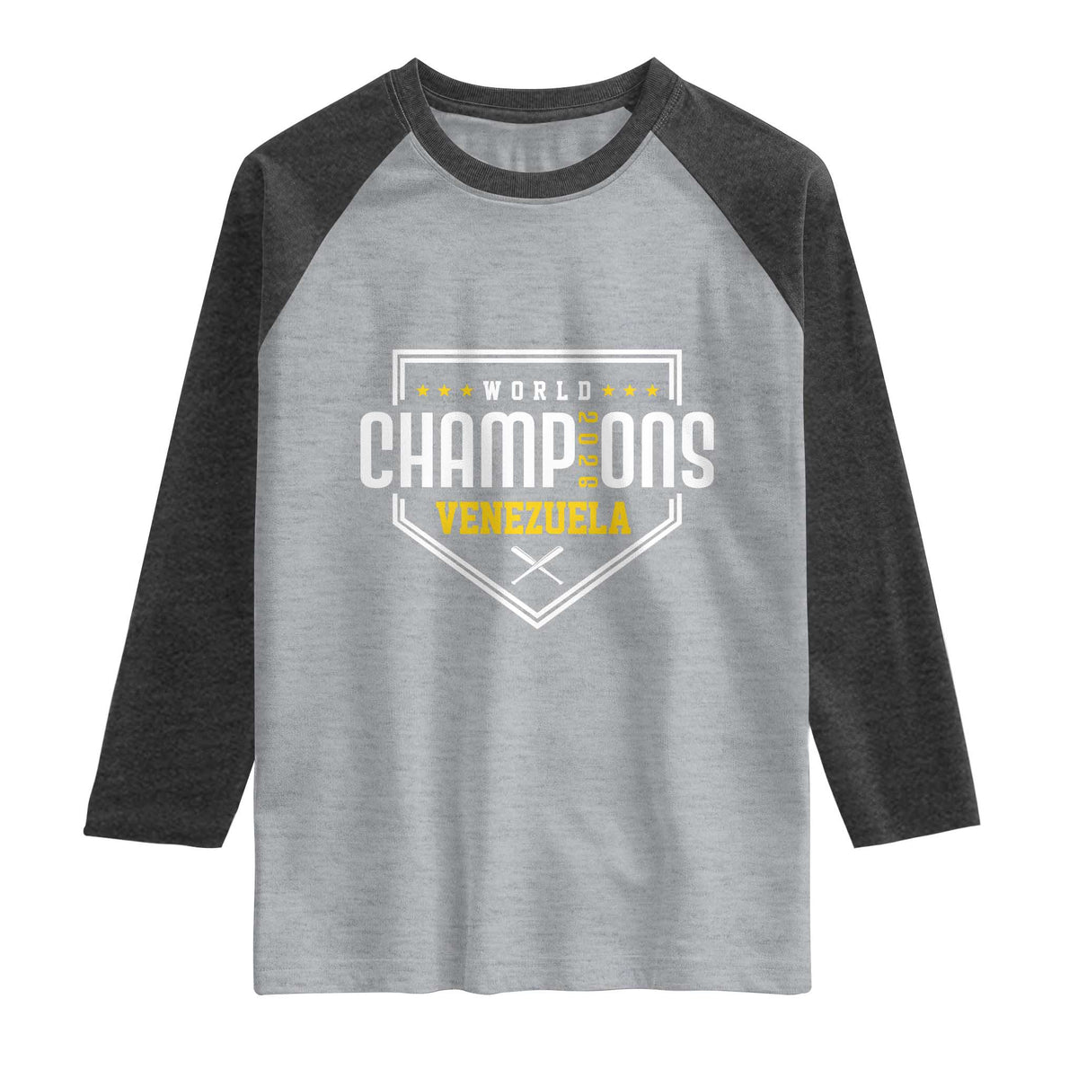 Venezuela 2026 Champions Raglan Shirt Baseball Venezuelan Pride