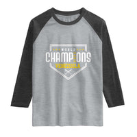 Venezuela 2026 Champions Raglan Shirt Baseball Venezuelan Pride
