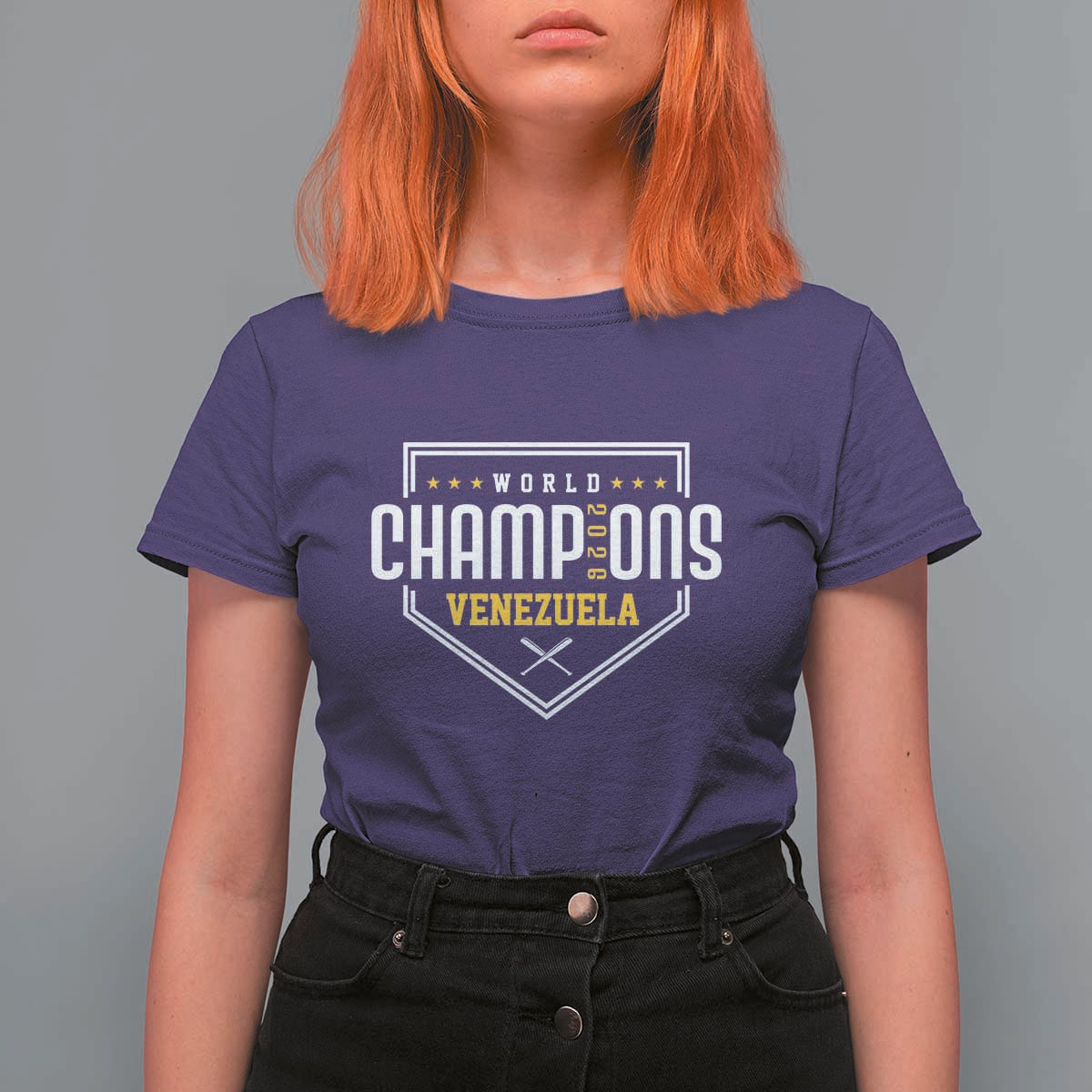 Venezuela 2026 Champions T Shirt For Women Baseball Venezuelan Pride