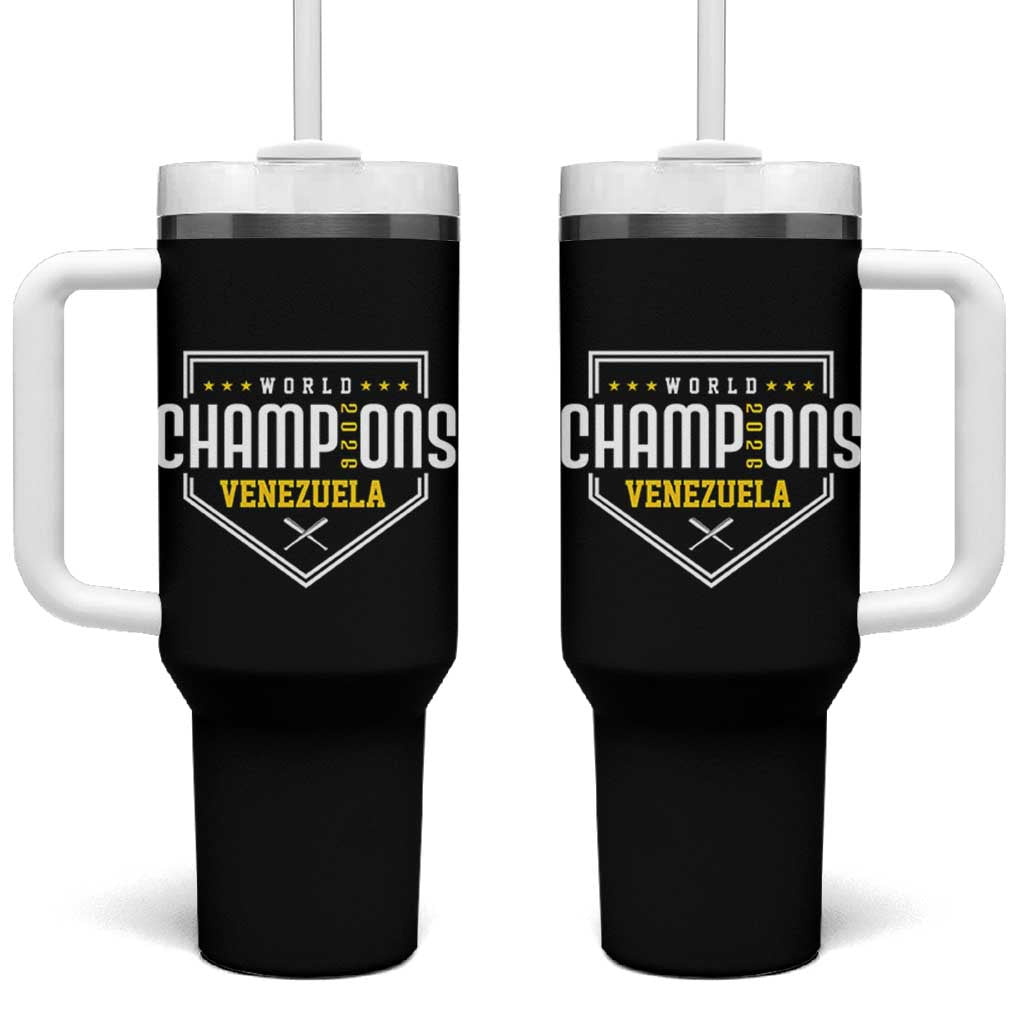 Venezuela 2026 Champions Tumbler With Handle Baseball Venezuelan Pride