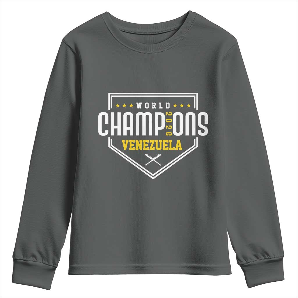 Venezuela 2026 Champions Youth Sweatshirt Baseball Venezuelan Pride
