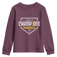 Venezuela 2026 Champions Youth Sweatshirt Baseball Venezuelan Pride