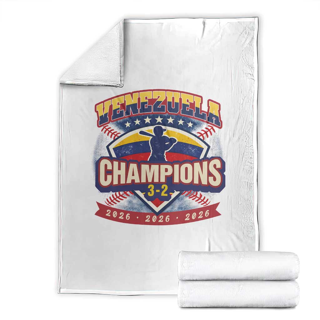Venezuela 2026 Champions Throw Blanket Baseball Fan Pride