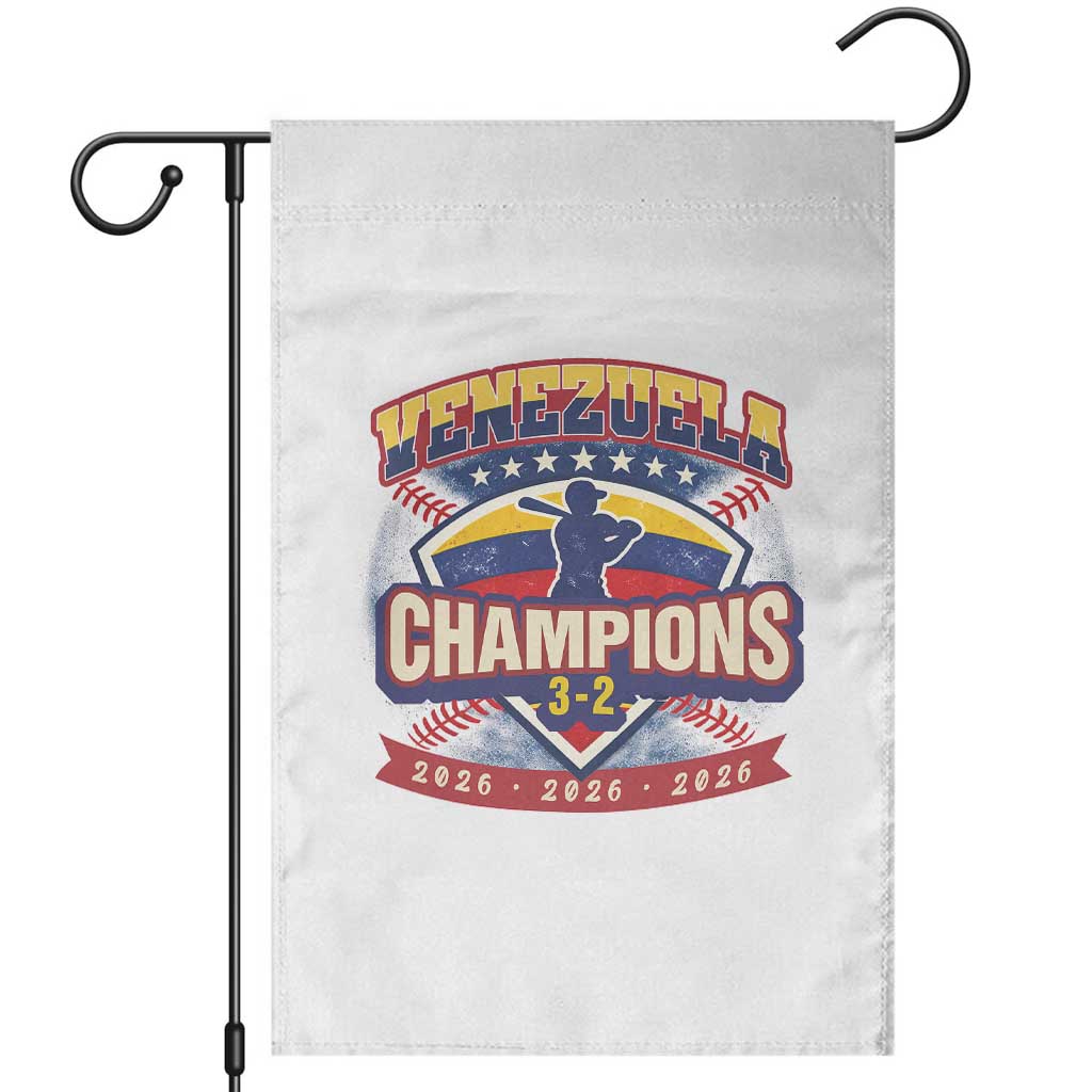 Venezuela 2026 Champions Garden Flag Baseball Fan Pride