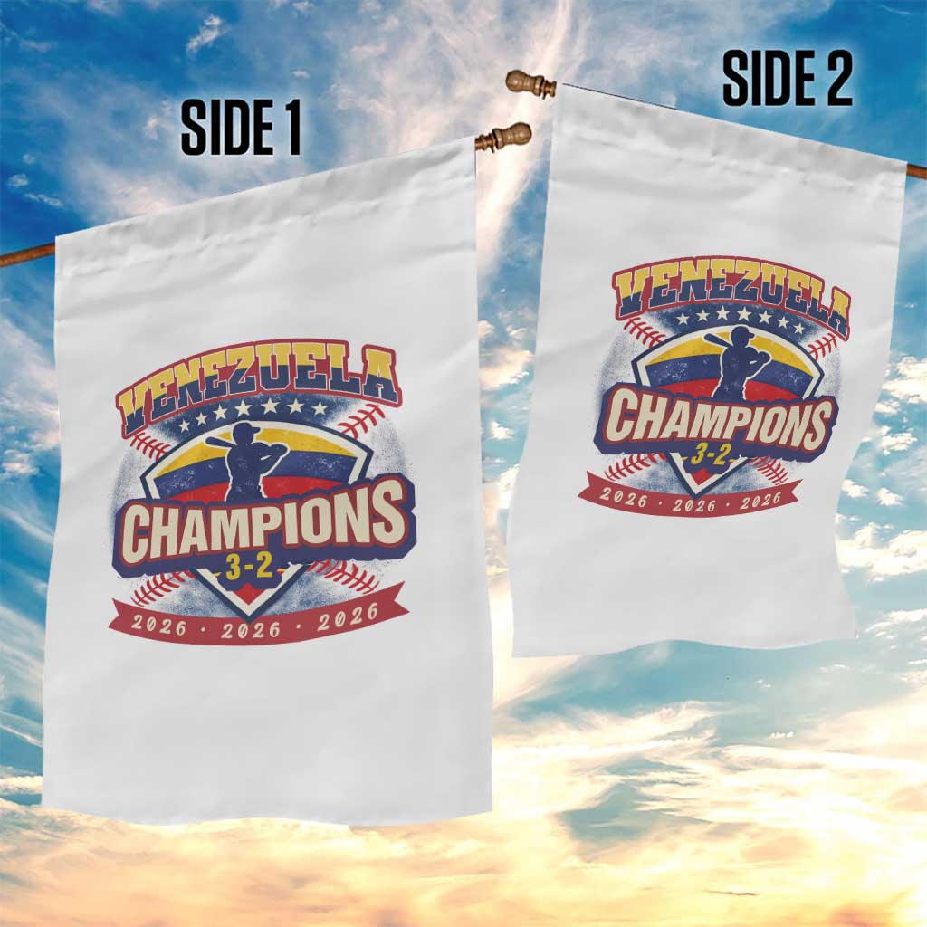 Venezuela 2026 Champions Garden Flag Baseball Fan Pride
