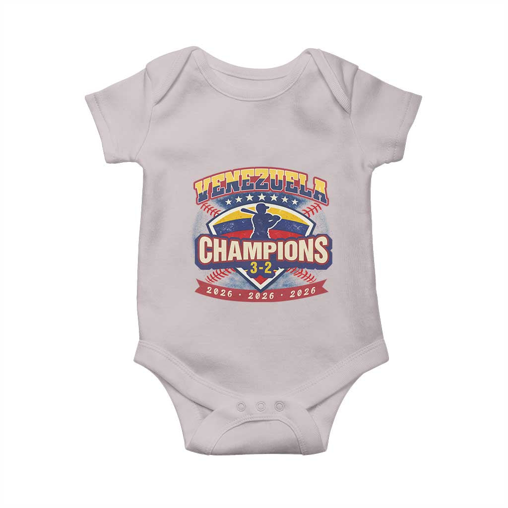 Venezuela 2026 Champions Baby Onesie Baseball Fan Pride
