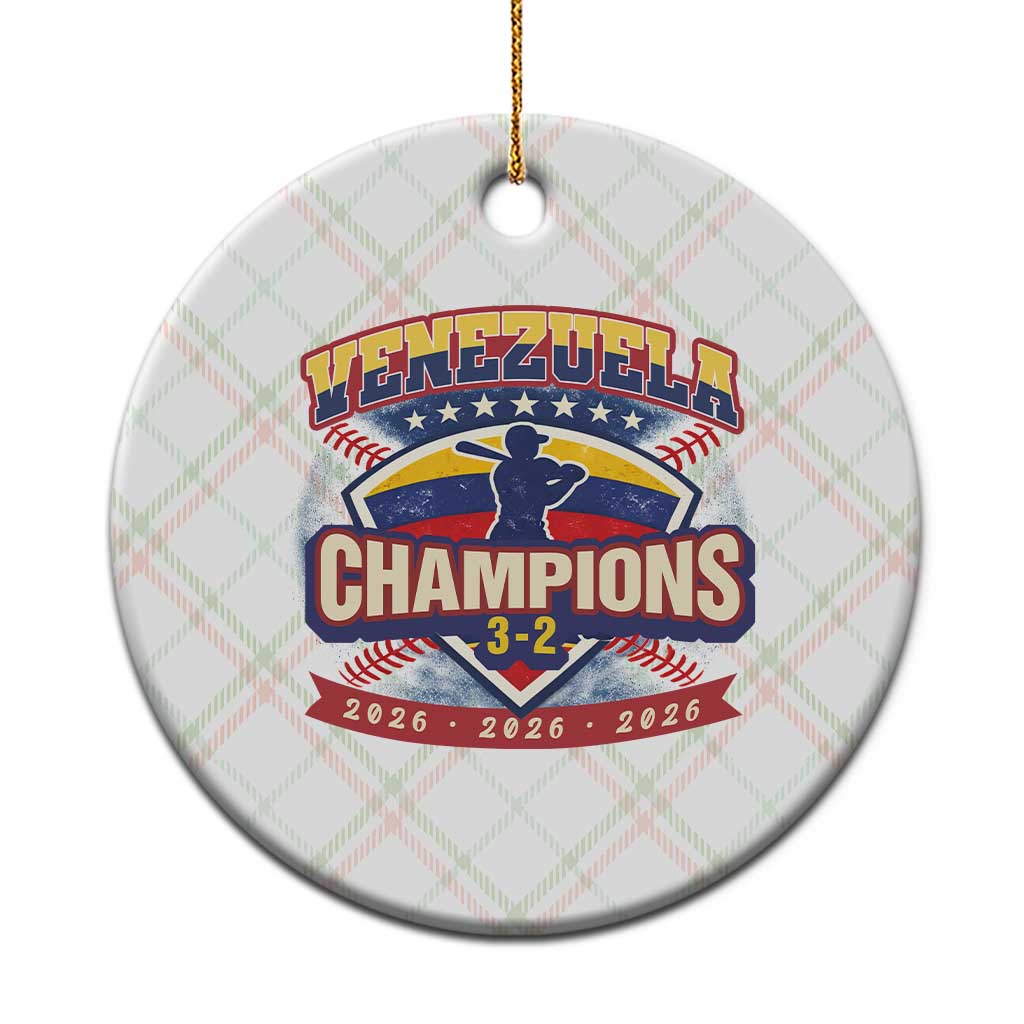 Venezuela 2026 Champions Ceramic Ornament Baseball Fan Pride