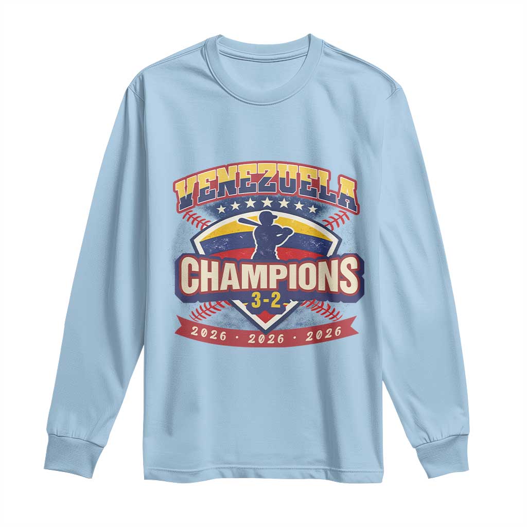Venezuela 2026 Champions Long Sleeve Shirt Baseball Fan Pride