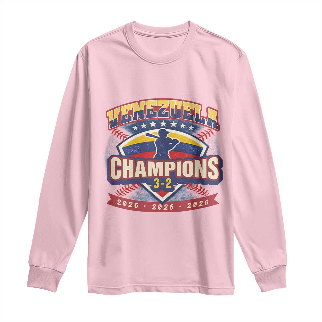 Venezuela 2026 Champions Long Sleeve Shirt Baseball Fan Pride