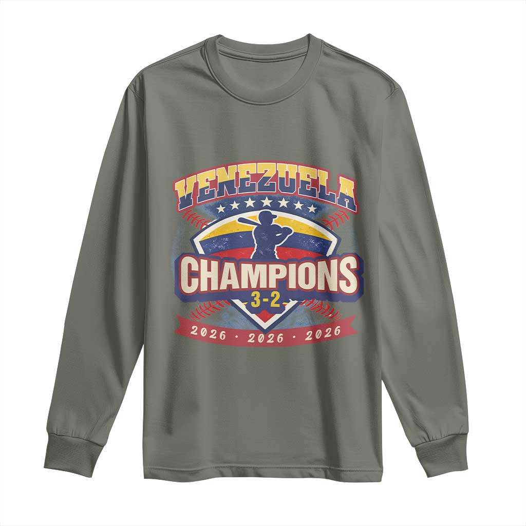 Venezuela 2026 Champions Long Sleeve Shirt Baseball Fan Pride