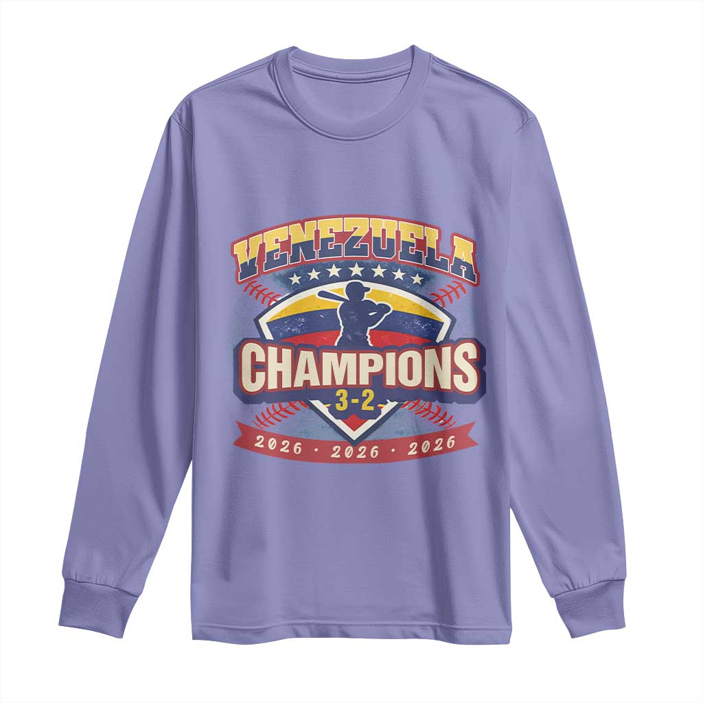 Venezuela 2026 Champions Long Sleeve Shirt Baseball Fan Pride