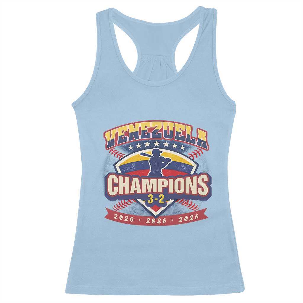 Venezuela 2026 Champions Racerback Tank Top Baseball Fan Pride