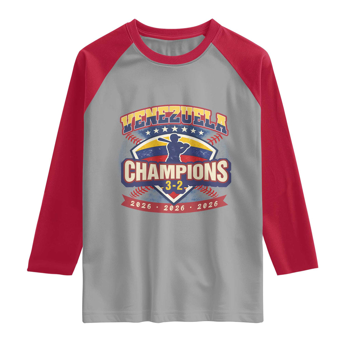 Venezuela 2026 Champions Raglan Shirt Baseball Fan Pride