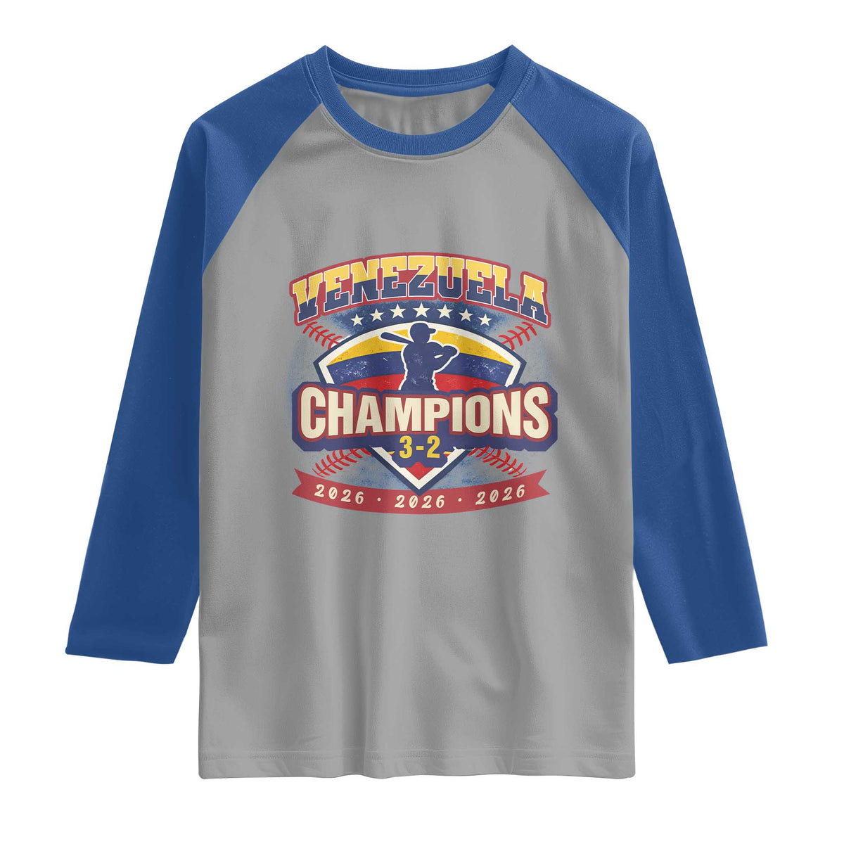 Venezuela 2026 Champions Raglan Shirt Baseball Fan Pride