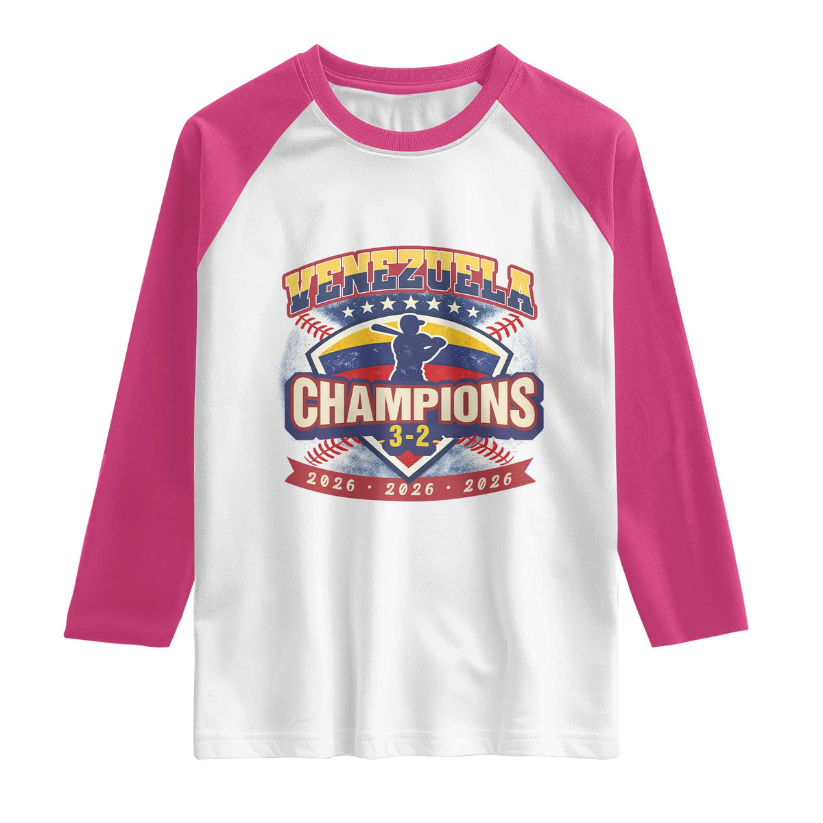Venezuela 2026 Champions Raglan Shirt Baseball Fan Pride