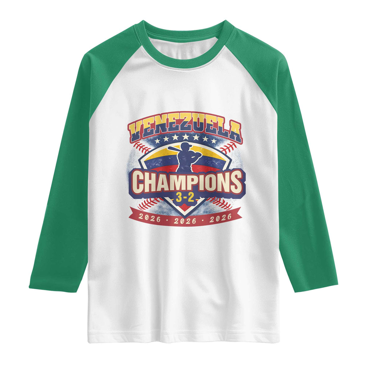Venezuela 2026 Champions Raglan Shirt Baseball Fan Pride