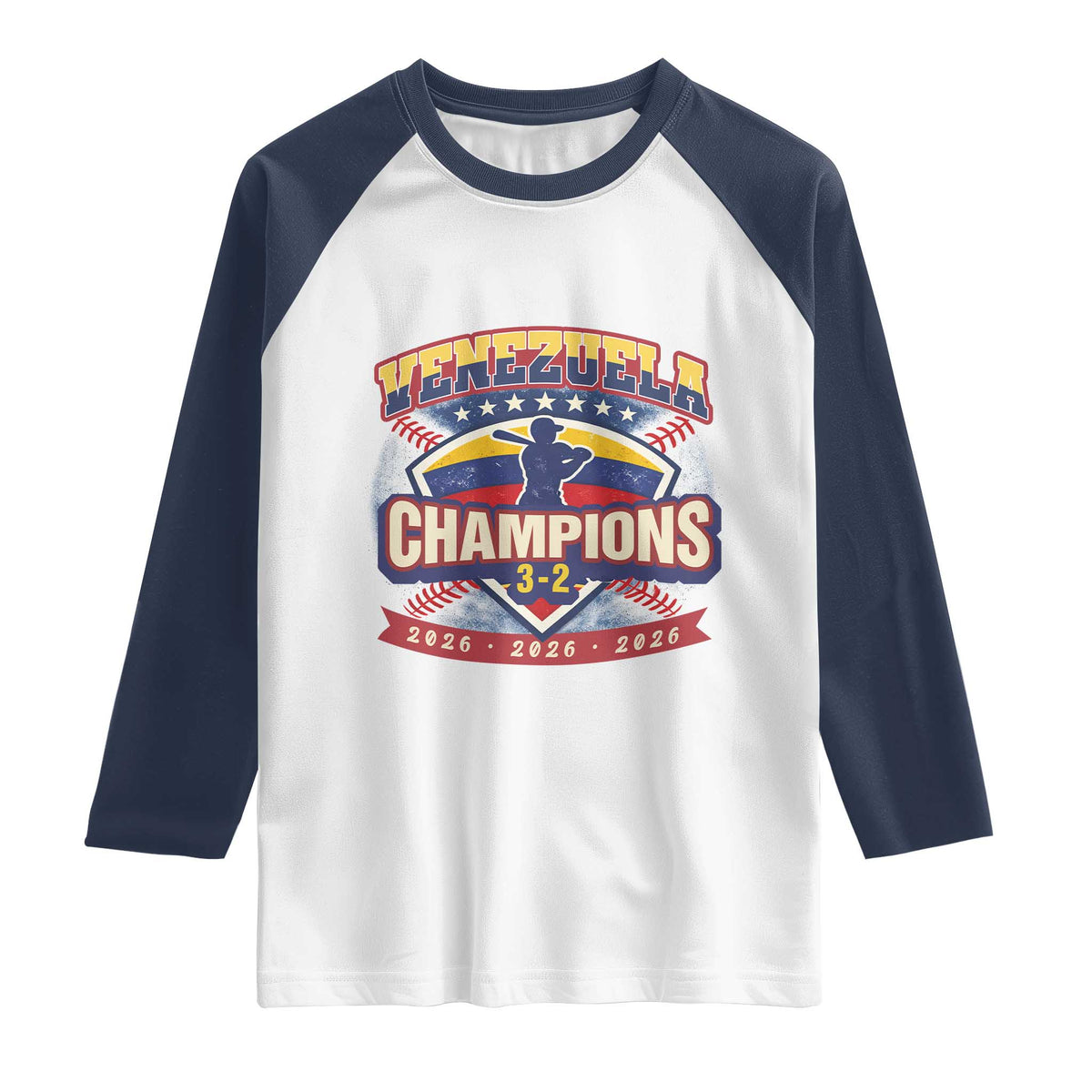 Venezuela 2026 Champions Raglan Shirt Baseball Fan Pride