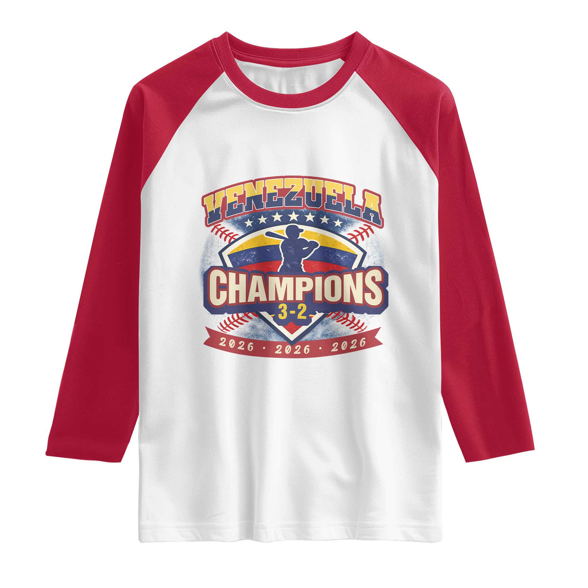 Venezuela 2026 Champions Raglan Shirt Baseball Fan Pride