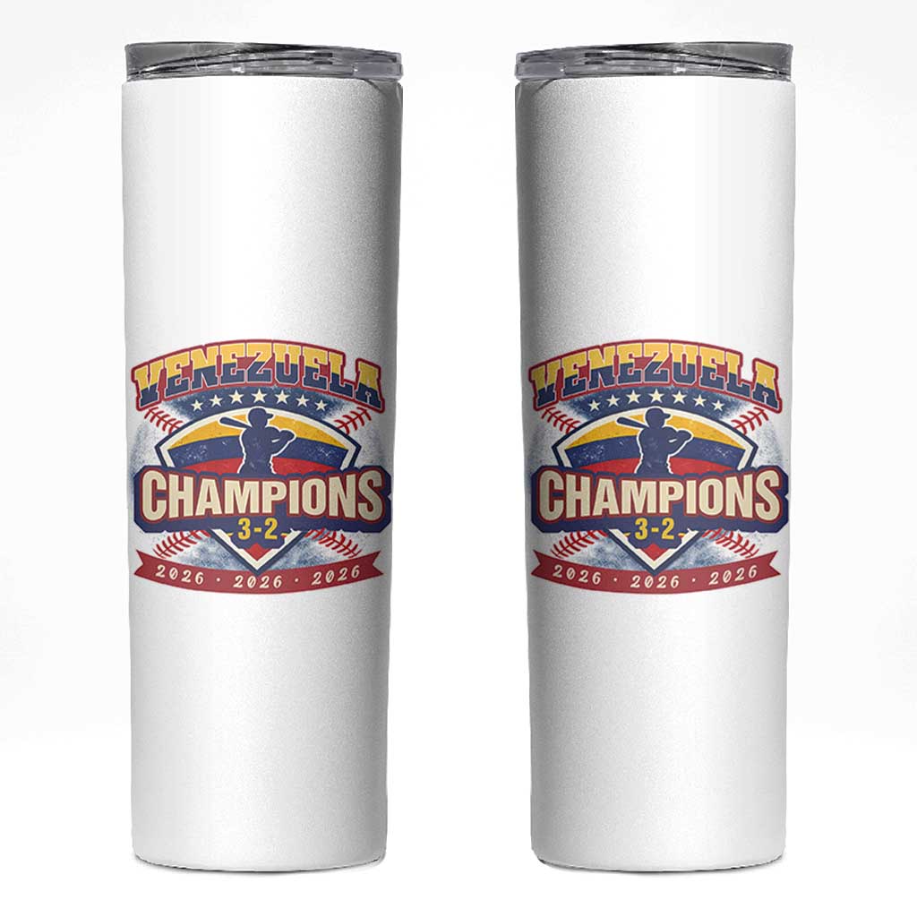 Venezuela 2026 Champions Skinny Tumbler Baseball Fan Pride