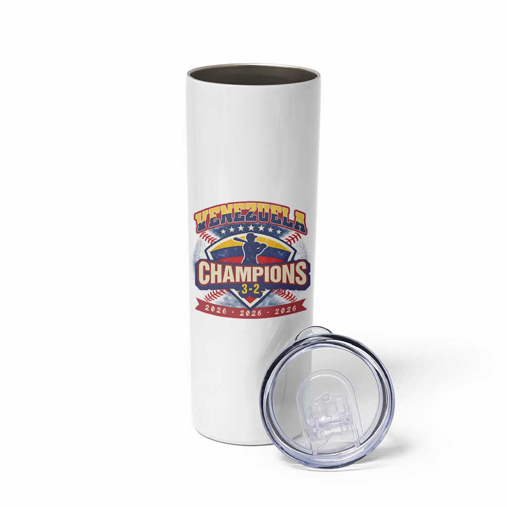 Venezuela 2026 Champions Skinny Tumbler Baseball Fan Pride