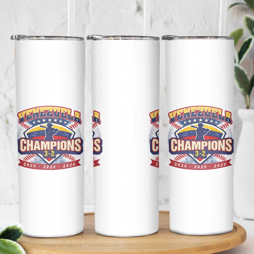 Venezuela 2026 Champions Skinny Tumbler Baseball Fan Pride