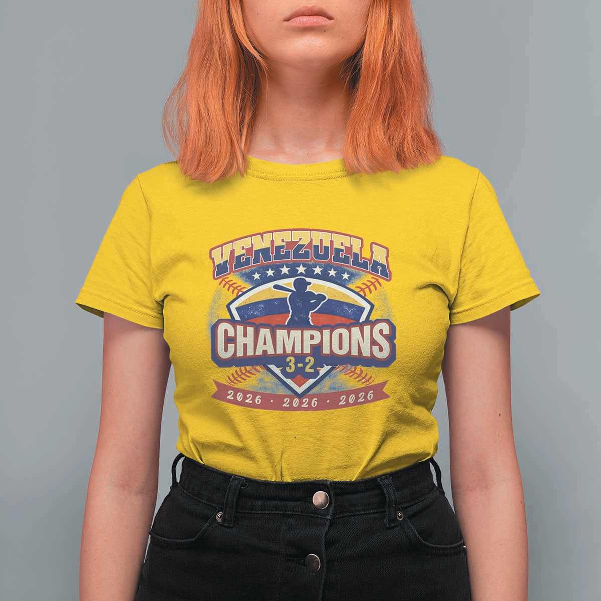 Venezuela 2026 Champions T Shirt For Women Baseball Fan Pride