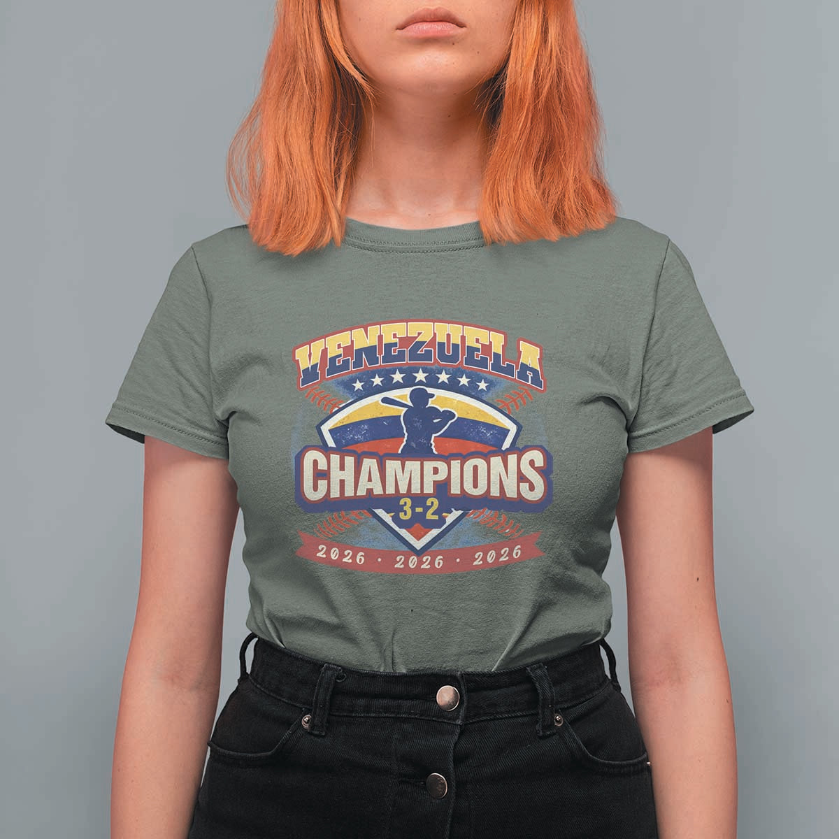 Venezuela 2026 Champions T Shirt For Women Baseball Fan Pride